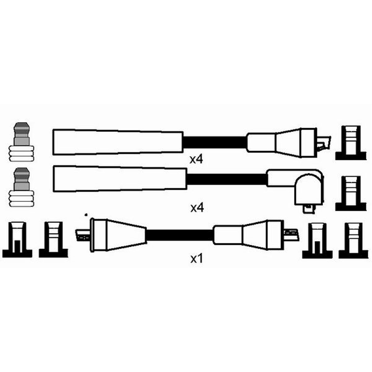 NGK 0538 RC-AR414 Zündkabelsatz Zündleitungssatz