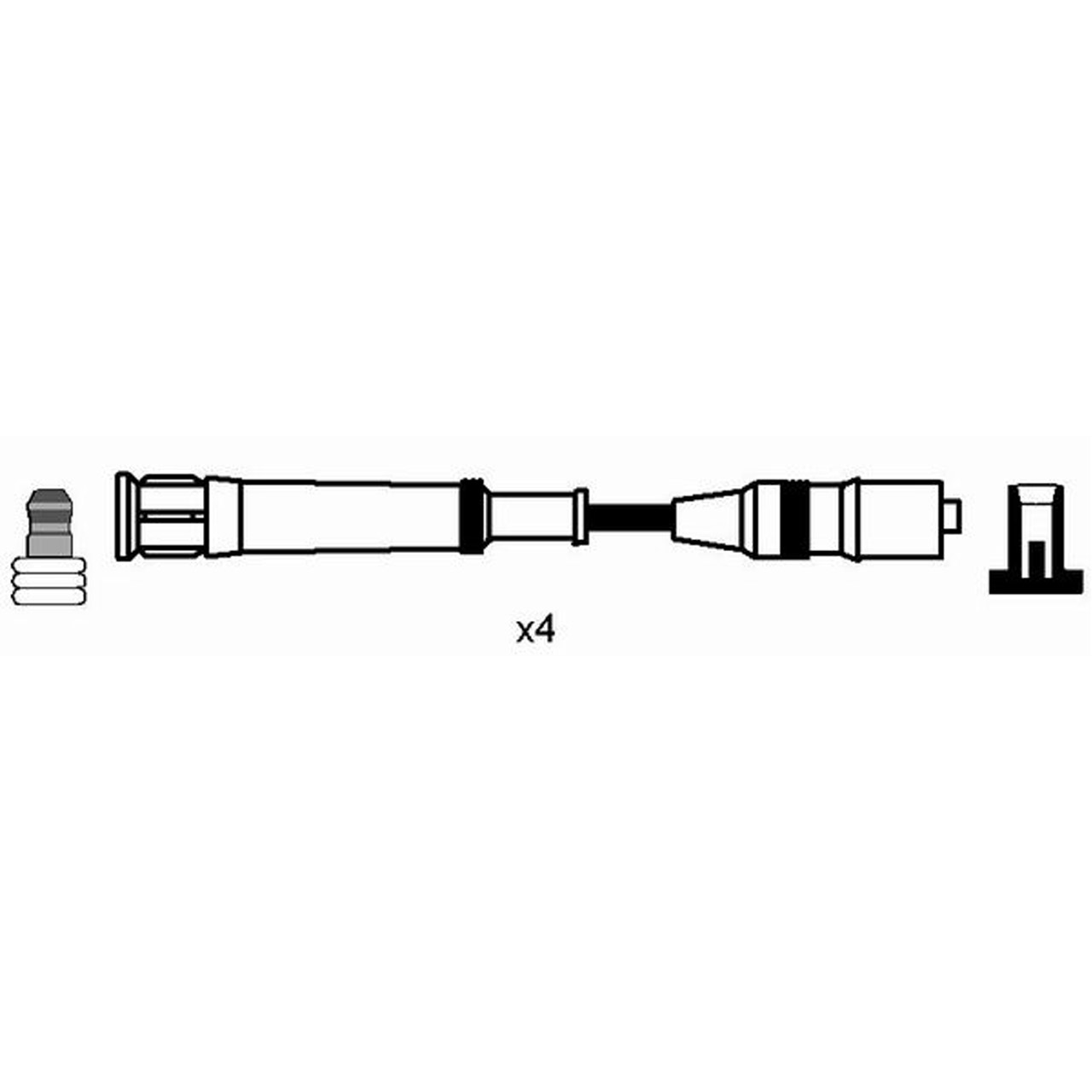 NGK 0551 RC-BW208 Zündkabelsatz Zündleitungssatz