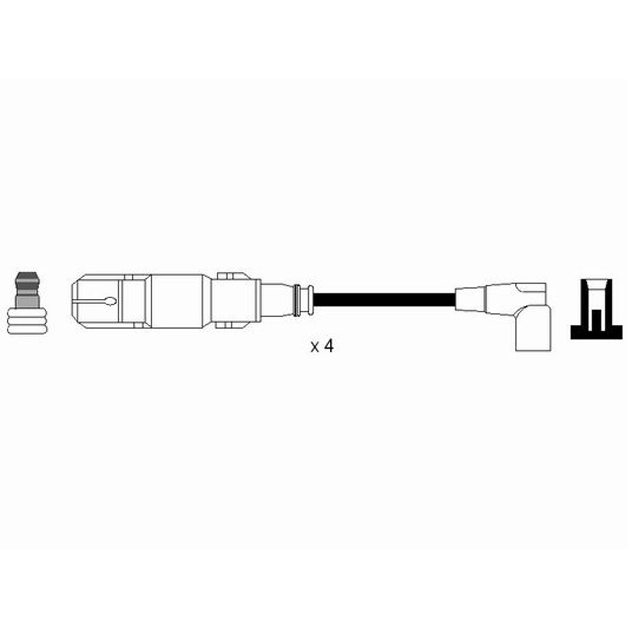 NGK 0579 RC-BW235 Zündkabelsatz Zündleitungssatz