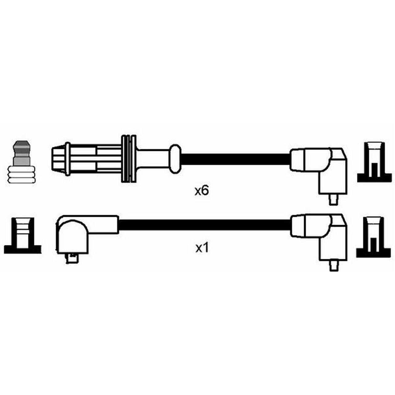 NGK 0592 RC-CT412 Zündkabelsatz Zündleitungssatz