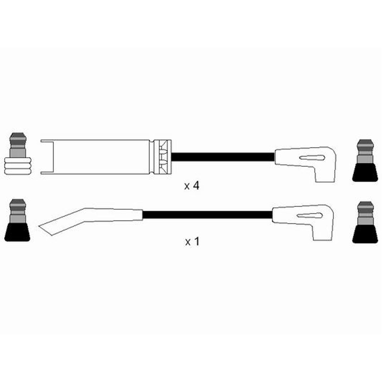 NGK 0593 RC-DW401 Zündkabelsatz Zündleitungssatz