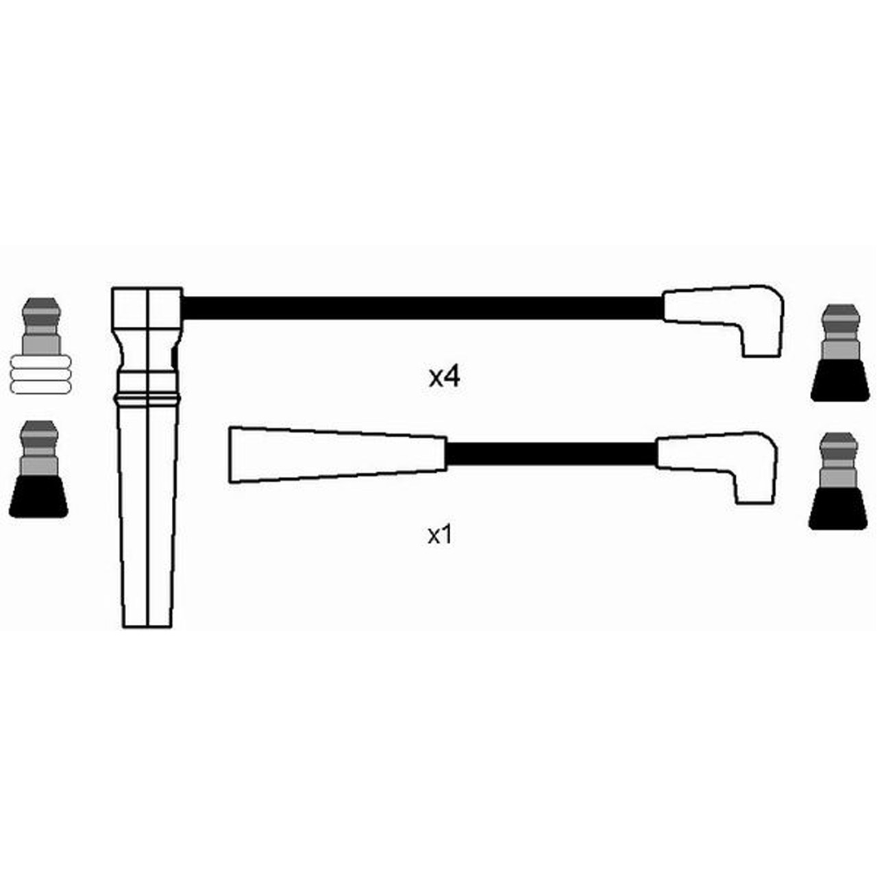 NGK 0595 RC-DW403 Zündkabelsatz Zündleitungssatz