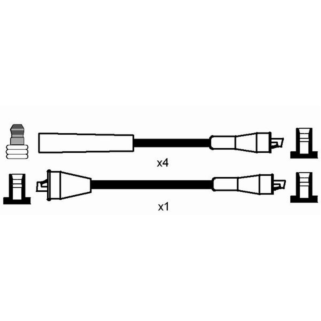 NGK 0678 RC-FT431 Zündkabelsatz Zündleitungssatz