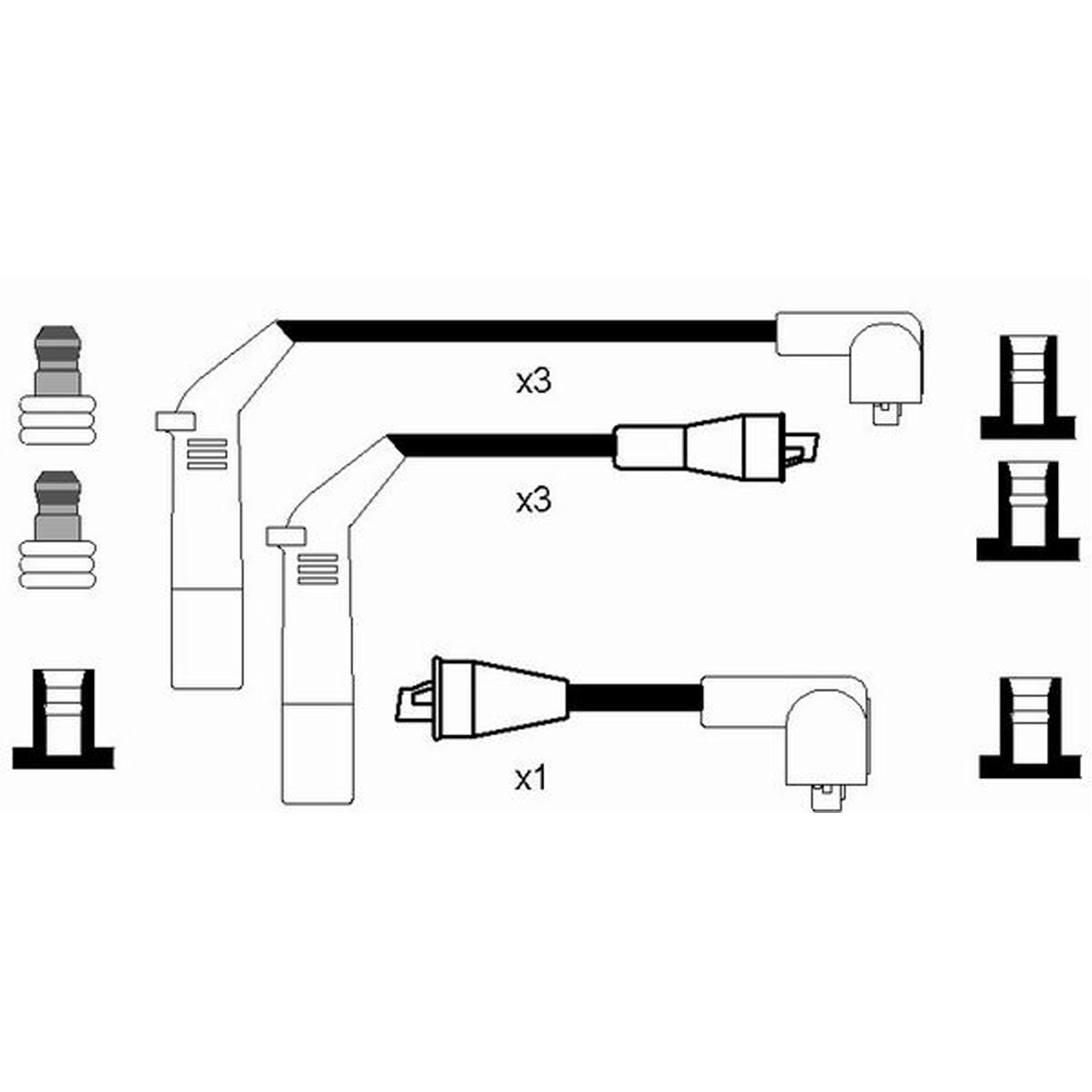 NGK 0706 RC-HD404 Zündkabelsatz Zündleitungssatz