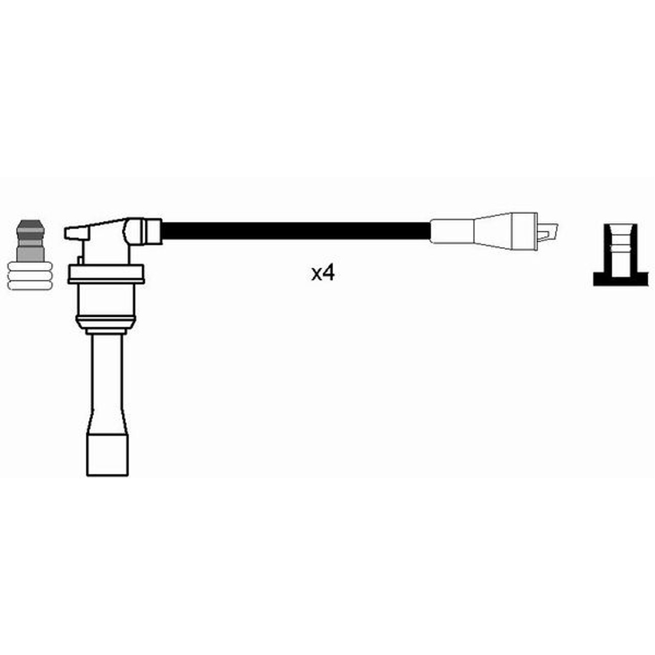 NGK 0711 RC-HD409 Zündkabelsatz Zündleitungssatz