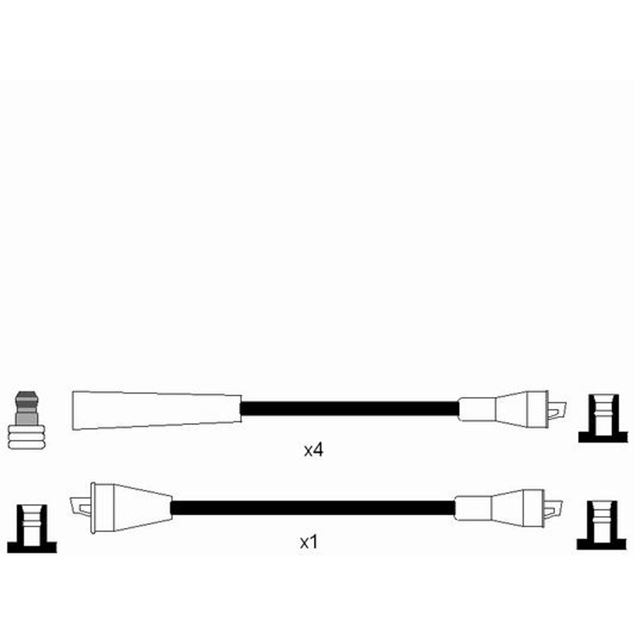 NGK 0725 RC-LC406 Zündkabelsatz Zündleitungssatz