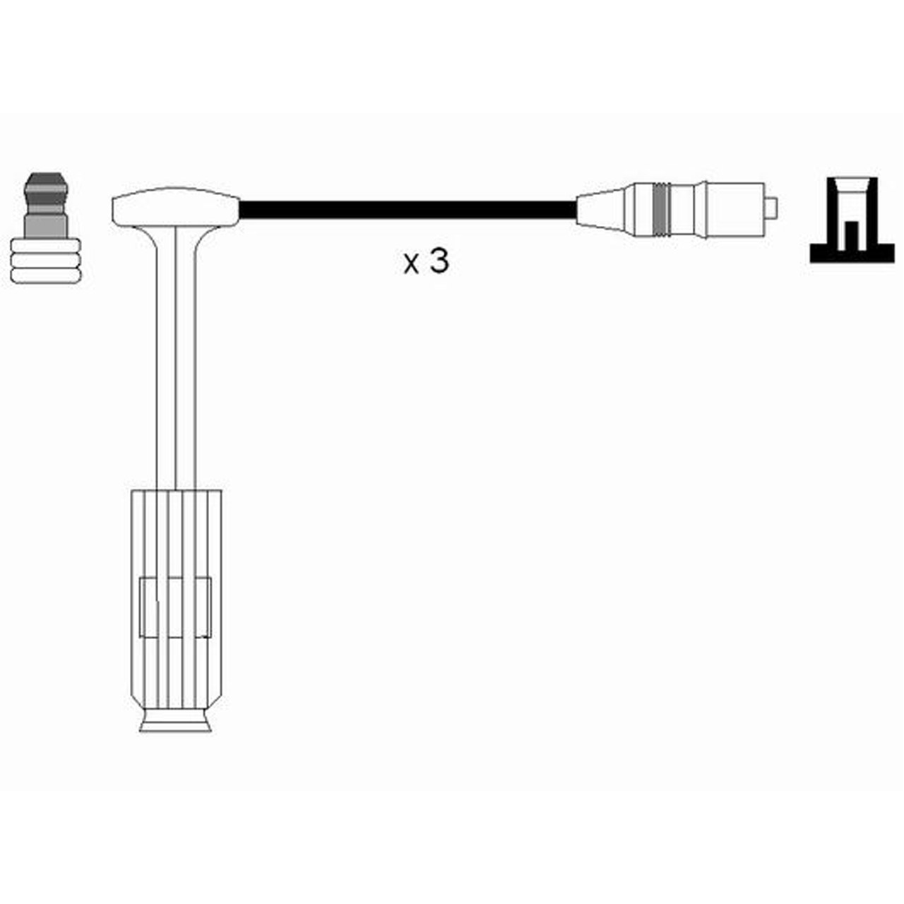 NGK 0737 RC-MB202 Zündkabelsatz Zündleitungssatz