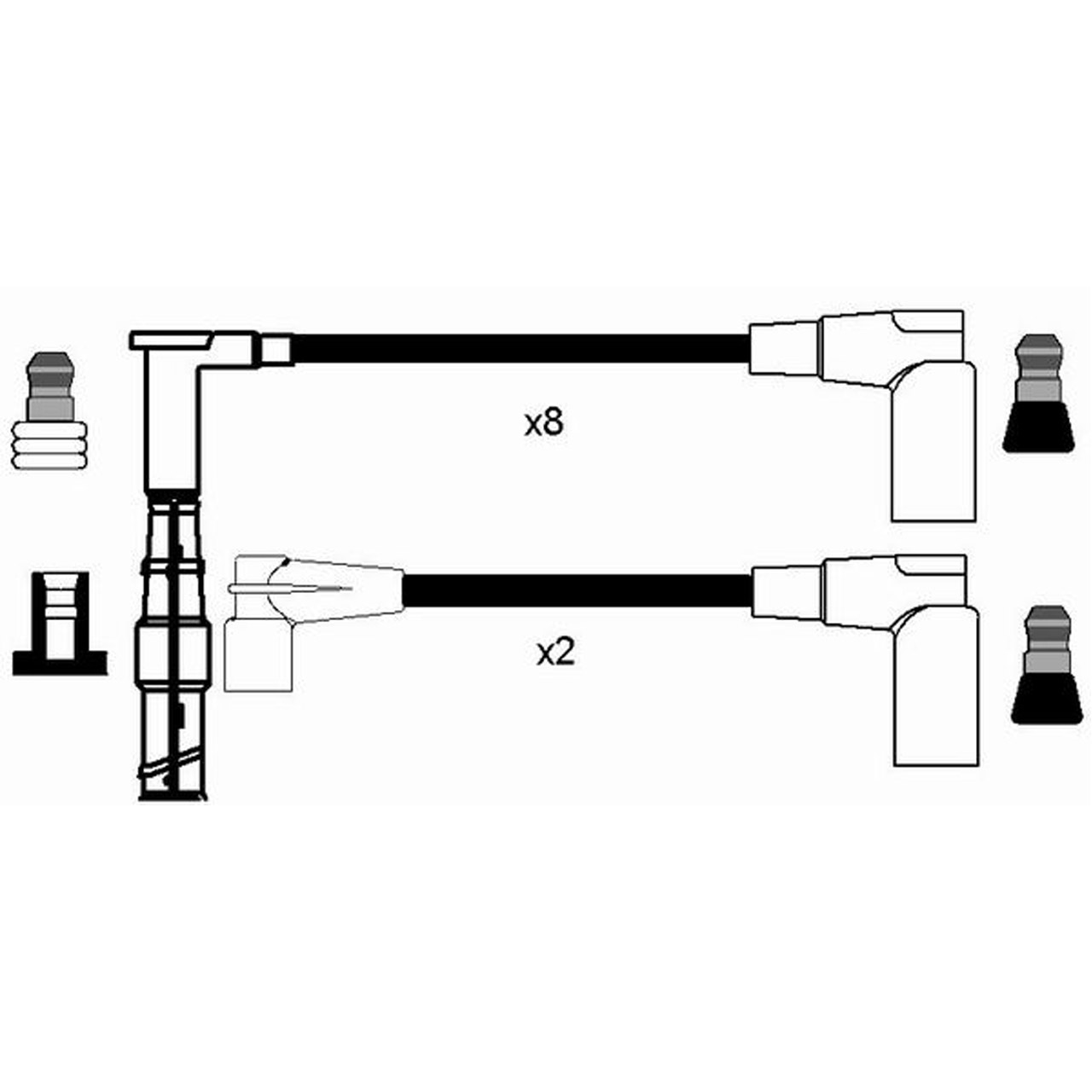 NGK 0748 RC-MB213 Zündkabelsatz Zündleitungssatz