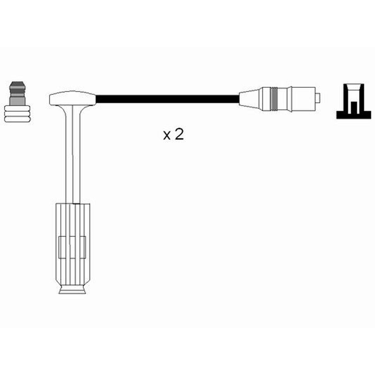 NGK 0757 RC-MB222 Zündkabelsatz Zündleitungssatz