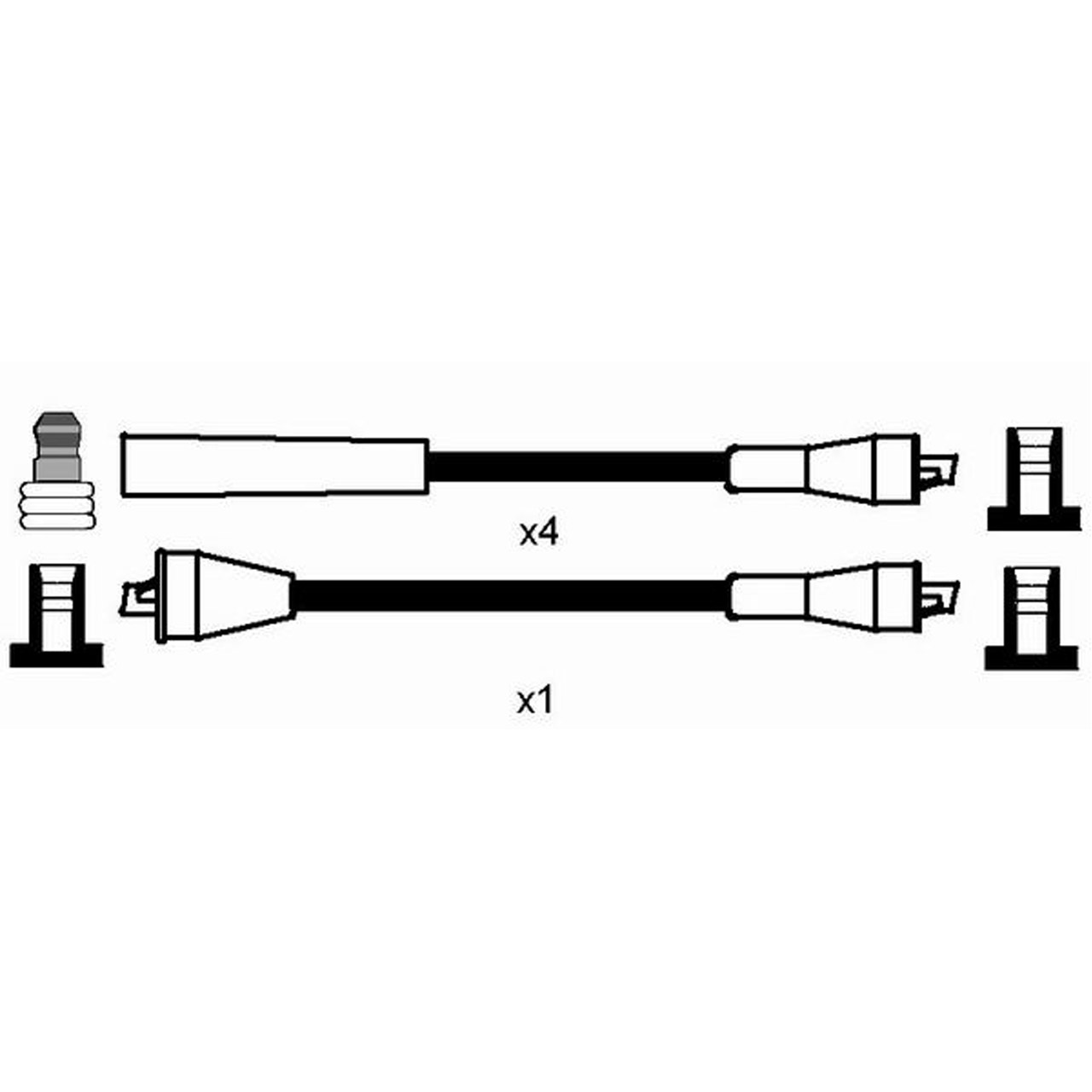 NGK 0772 RC-OP402 Zündkabelsatz Zündleitungssatz