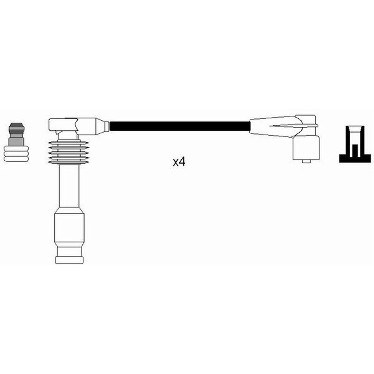 NGK 0808 RC-OP438 Zündkabelsatz Zündleitungssatz