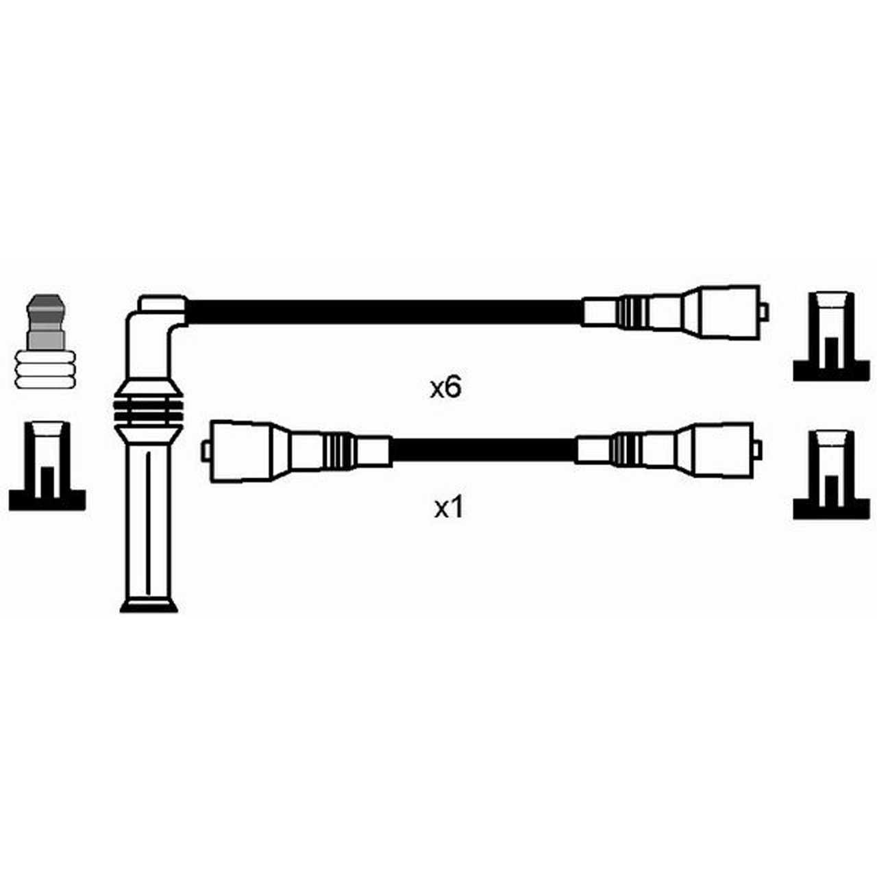 NGK 0836 RC-OP466 Zündkabelsatz Zündleitungssatz