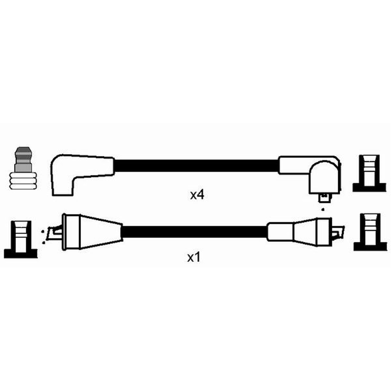 NGK 0876 RC-RV401 Zündkabelsatz Zündleitungssatz