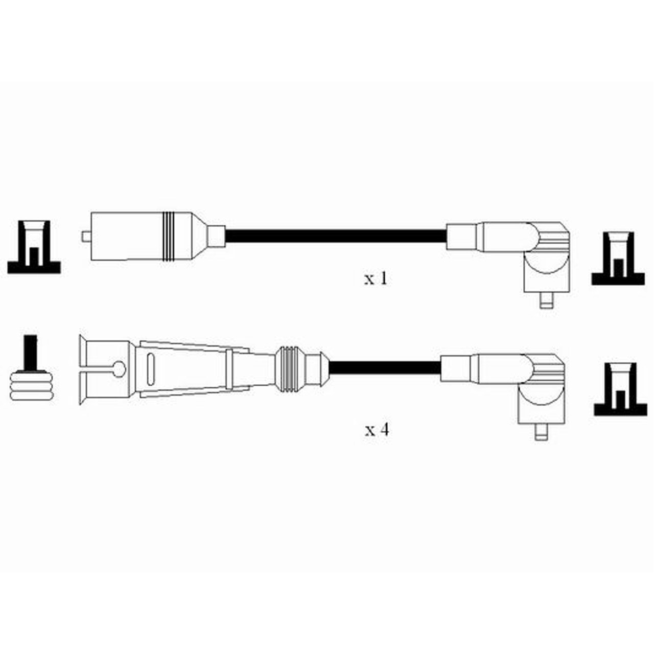 NGK 0901 RC-ST201 Zündkabelsatz Zündleitungssatz