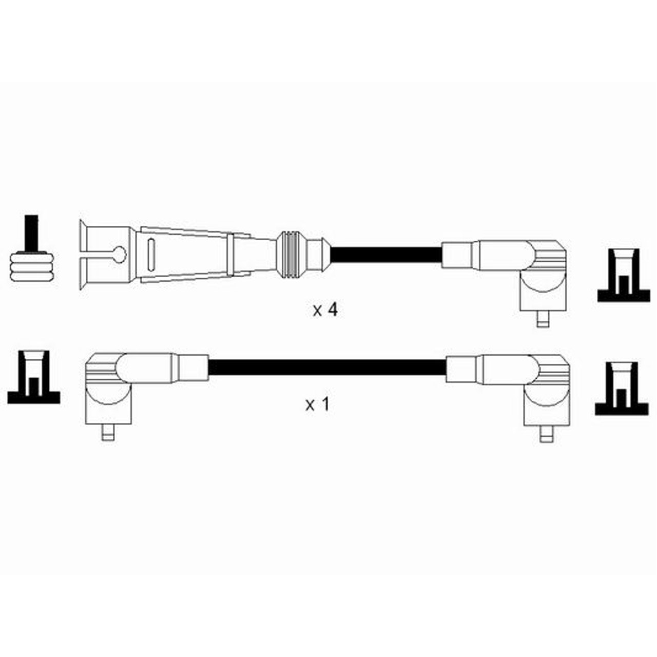 NGK 0947 RC-VW216 Zündkabelsatz Zündleitungssatz