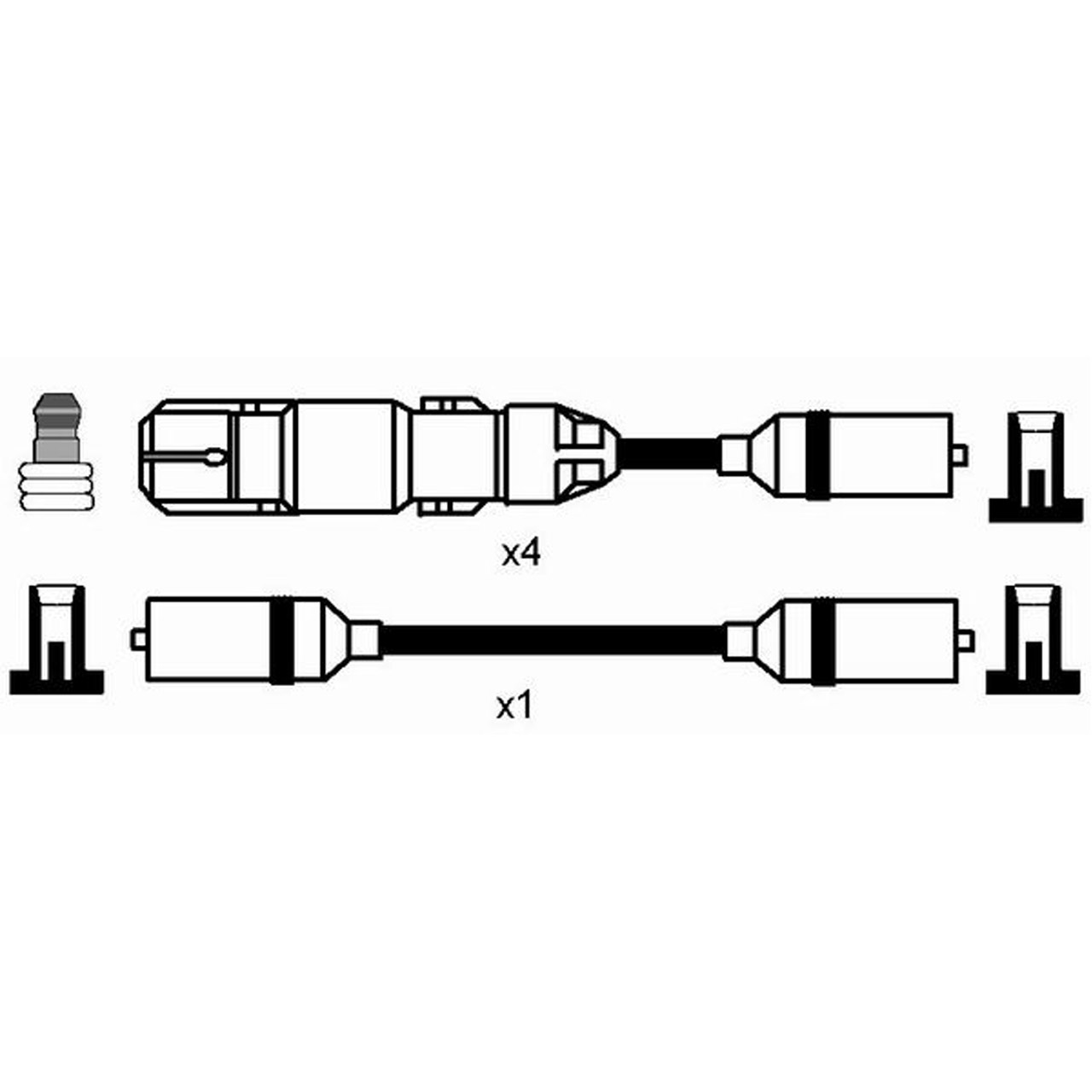 NGK 0961 RC-VW230 Zündkabelsatz Zündleitungssatz