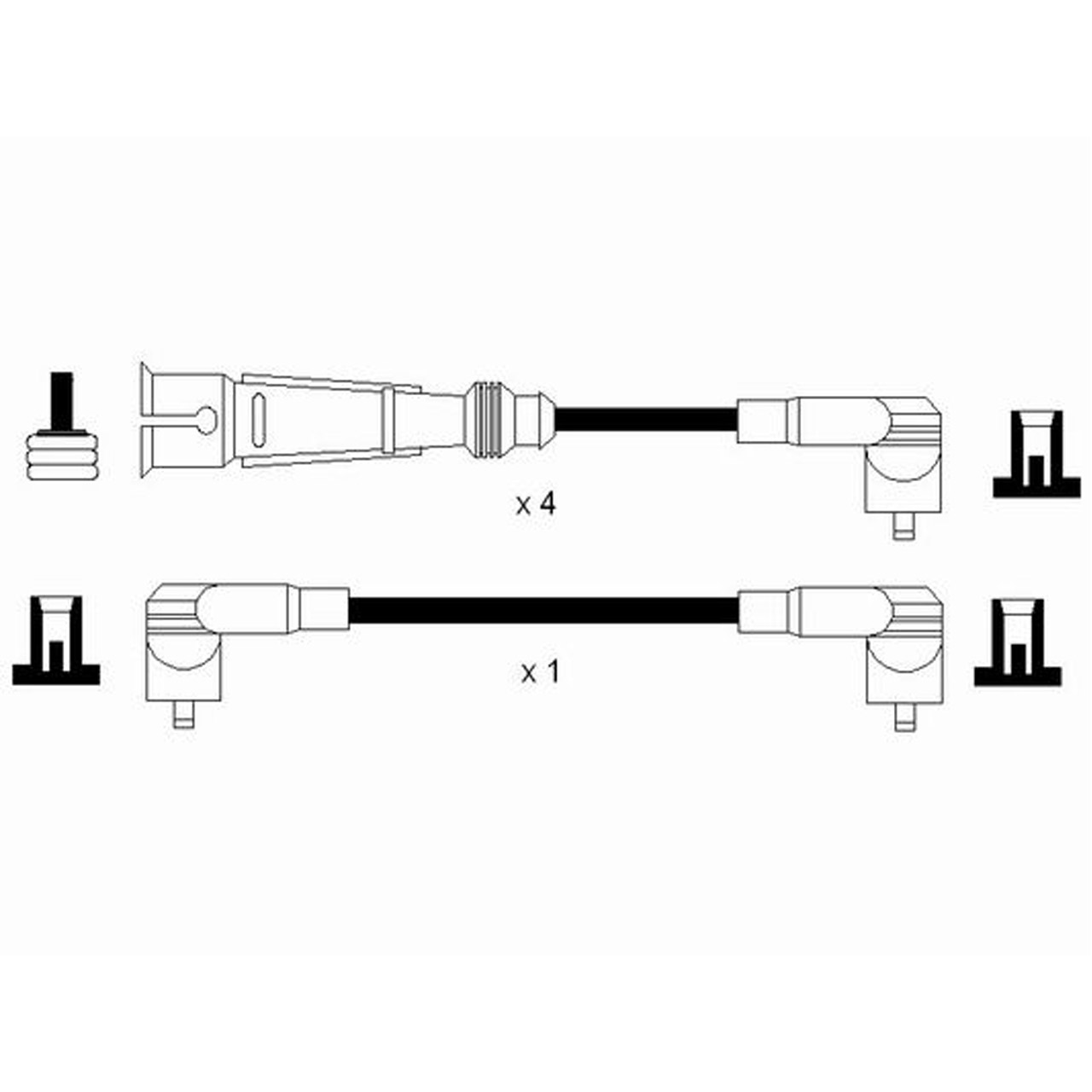 NGK 0964 RC-VW233 Zündkabelsatz Zündleitungssatz