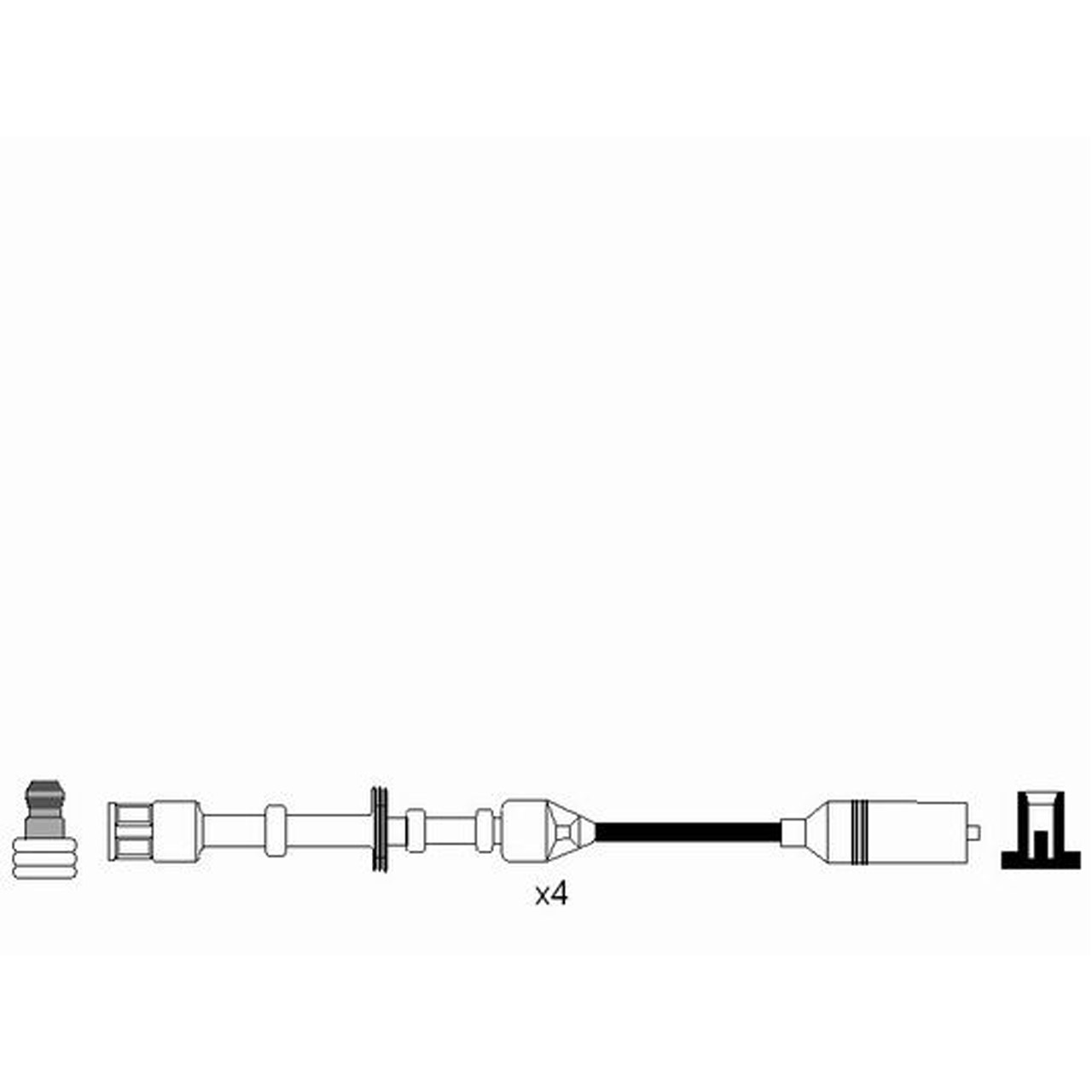 NGK 0967 RC-VW236 Zündkabelsatz VW Golf 4 AUDI A3 8L1 SKODA Octavia 1 1.8 125 PS