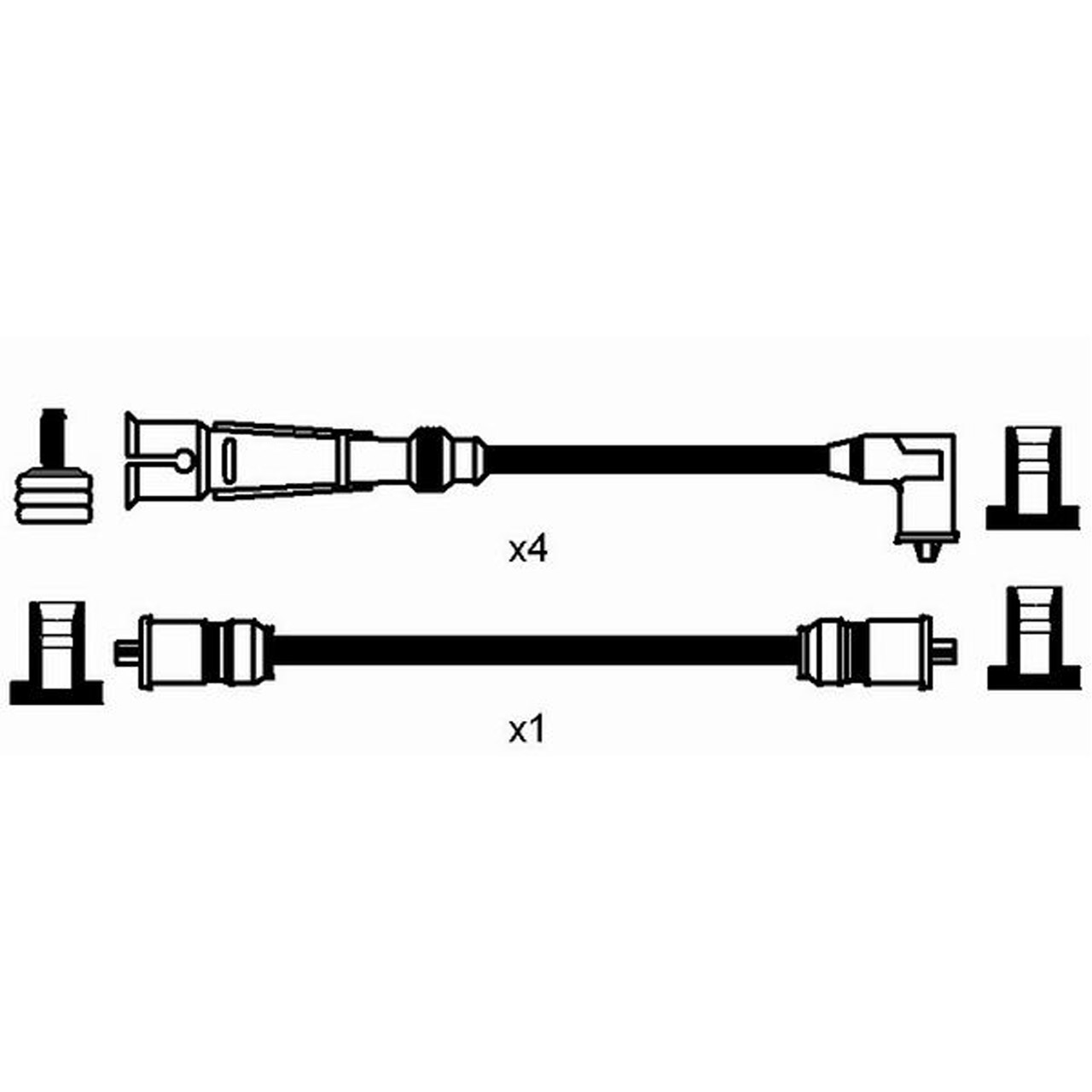 NGK 2565 RC-VW1101 Zündkabelsatz Zündleitungssatz