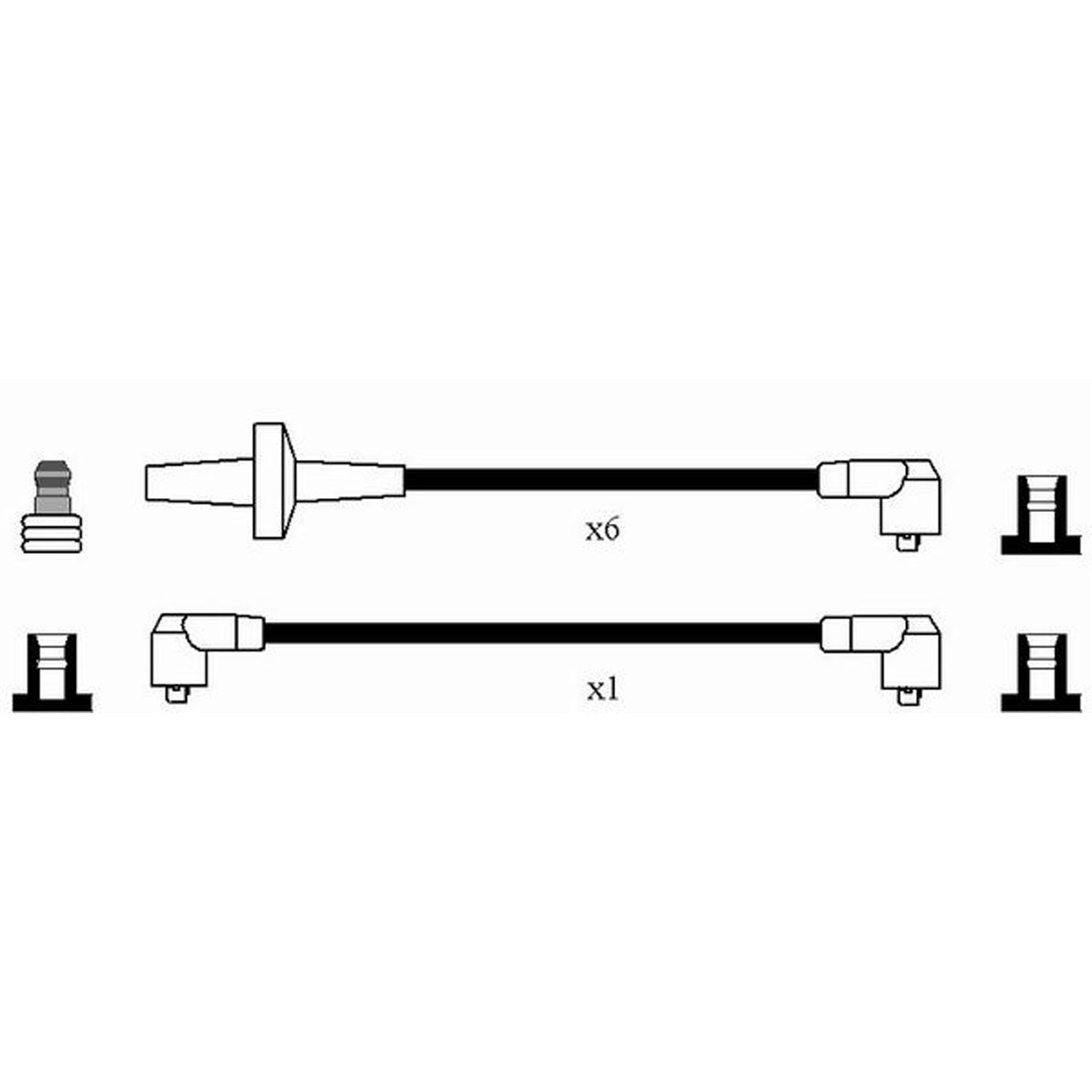 NGK 7116 RC-VL613 Zündkabelsatz Zündleitungssatz