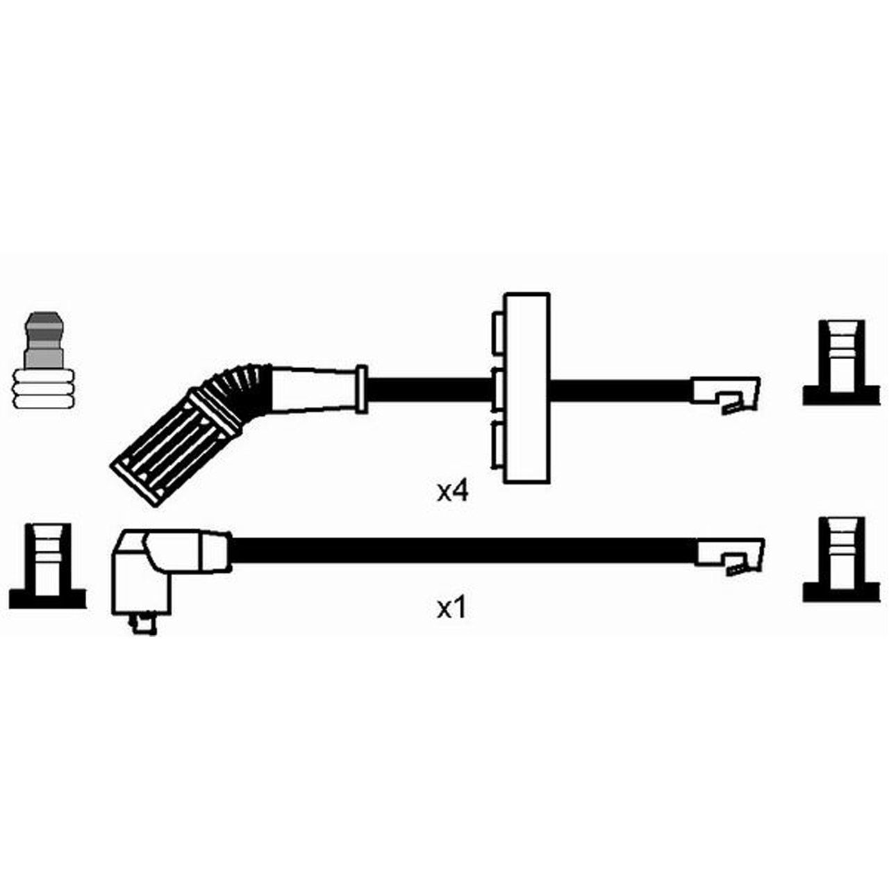 NGK 7201 RC-AR610 Zündkabelsatz Zündleitungssatz