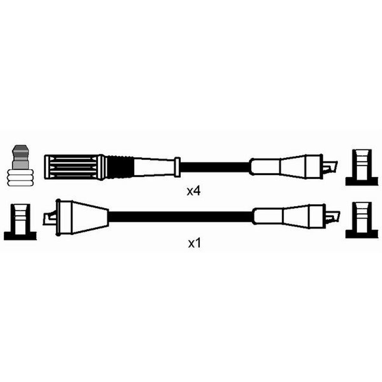 NGK 7286 RC-LC617 Zündkabelsatz Zündleitungssatz