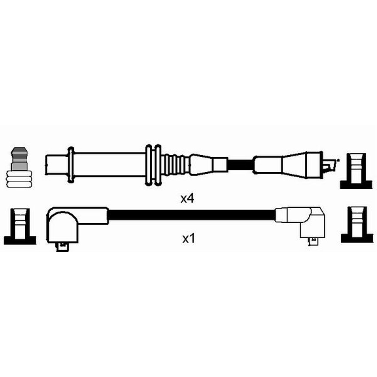 NGK 7294 RC-PG618 Zündkabelsatz Zündleitungssatz