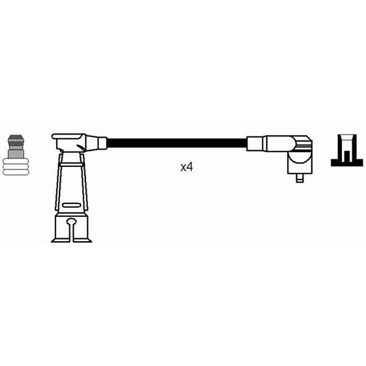 NGK 7307 RC-AR914 Zündkabelsatz Zündleitungssatz