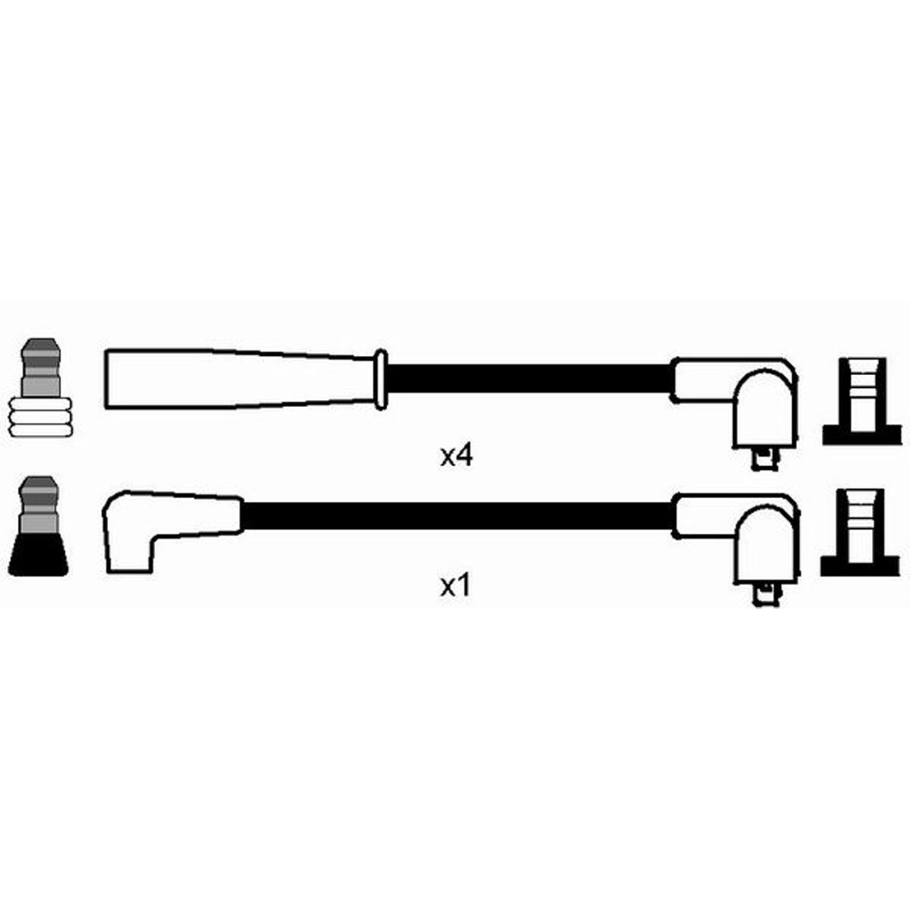 NGK 7366 RC-RV318 Zündkabelsatz Zündleitungssatz