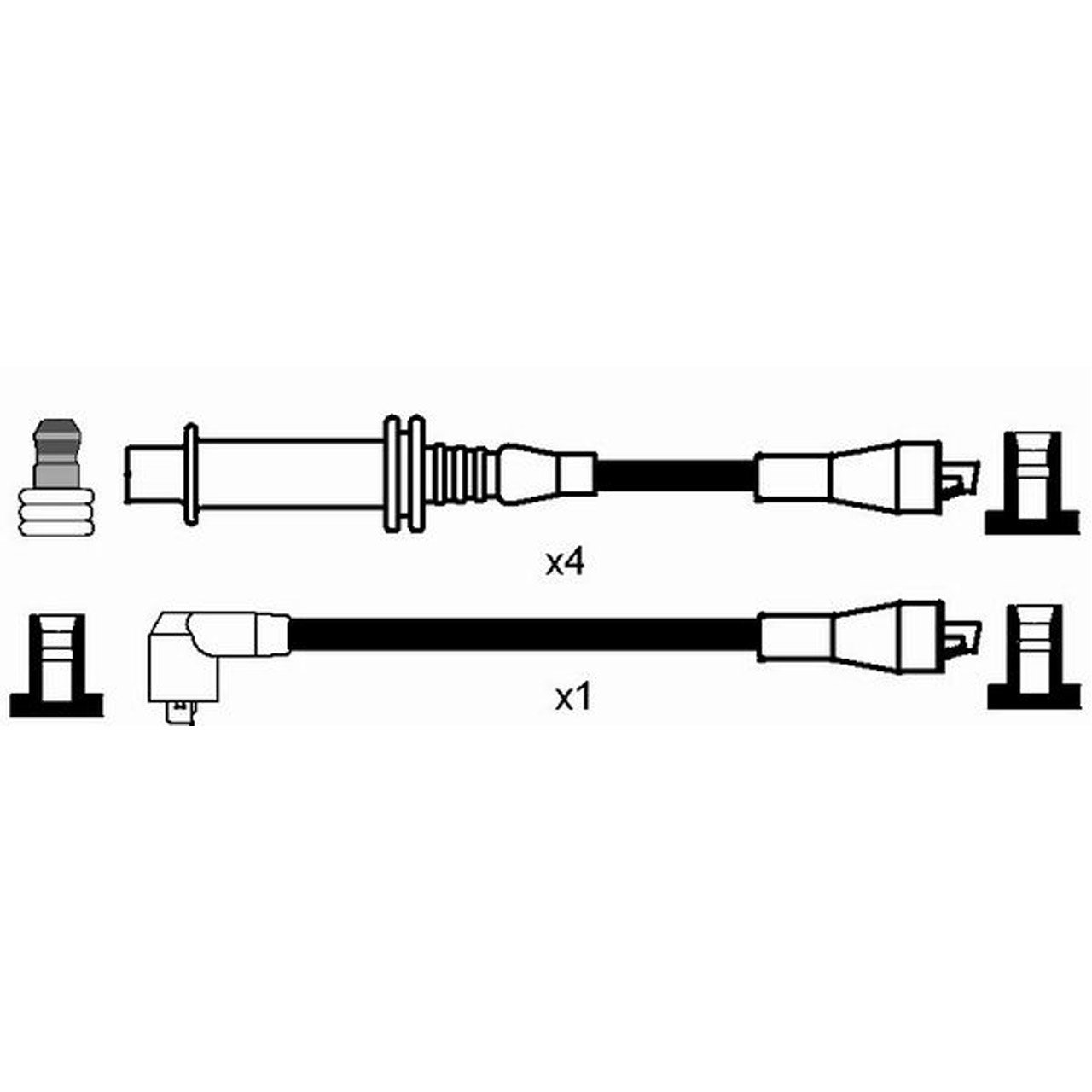 NGK 7374 RC-PG604 Zündkabelsatz Zündleitungssatz