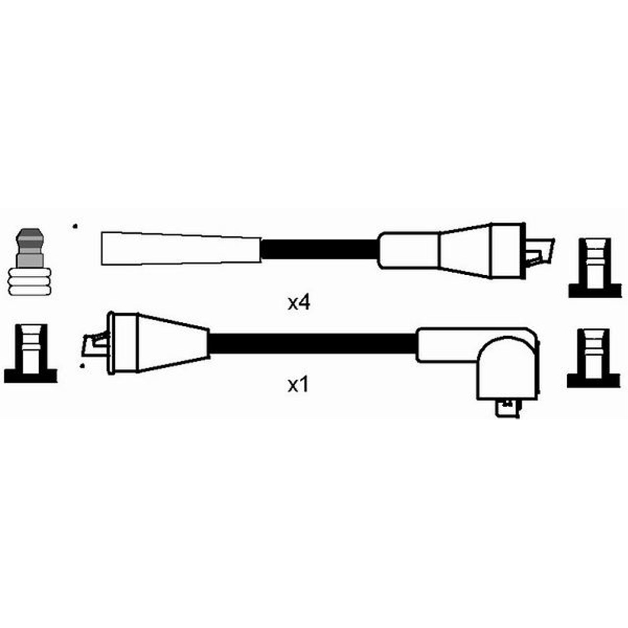 NGK 7376 RC-PG605 Zündkabelsatz Zündleitungssatz