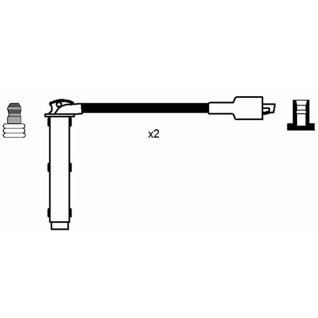 NGK 7705 RC-RV1202 Zündkabelsatz Zündleitungssatz