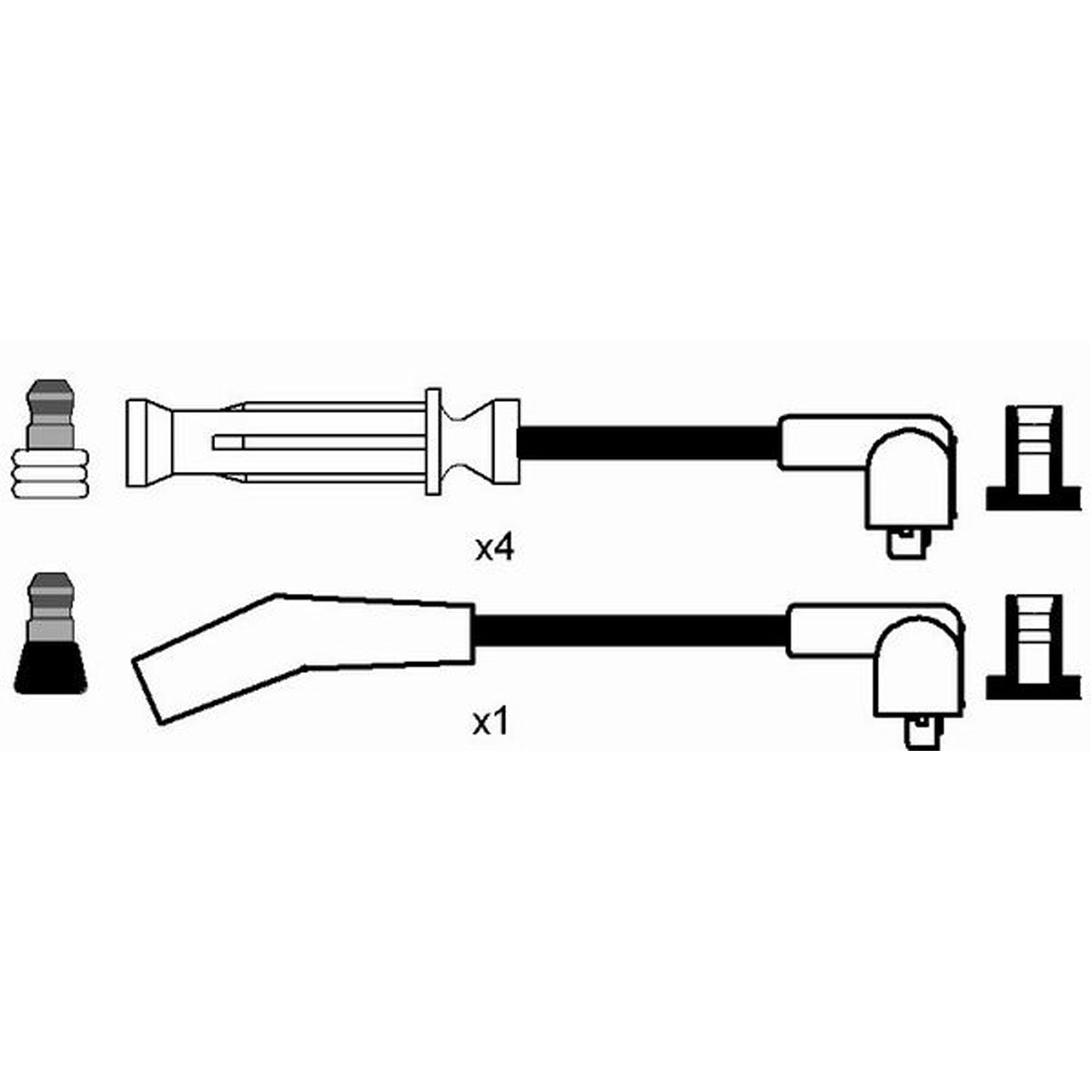 NGK 7708 RC-RV1206 Zündkabelsatz Zündleitungssatz