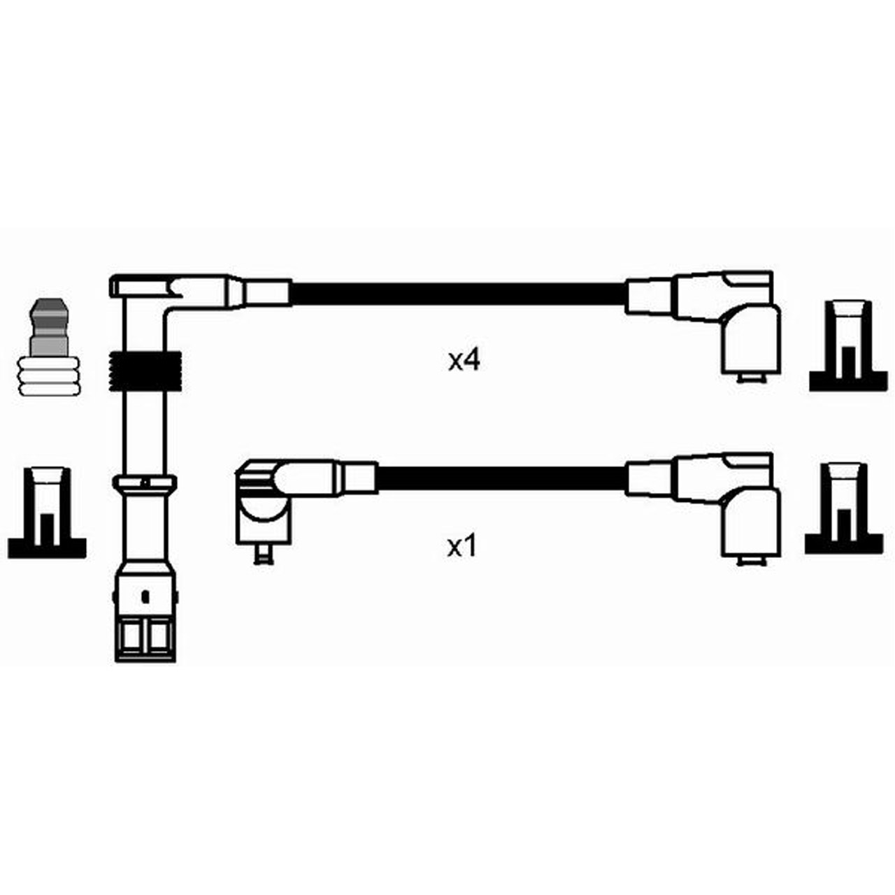 NGK 7709 RC-AD1101 Zündkabelsatz Zündleitungssatz