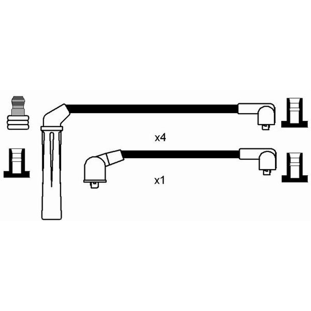 NGK 8190 RC-SB604 Zündkabelsatz Zündleitungssatz