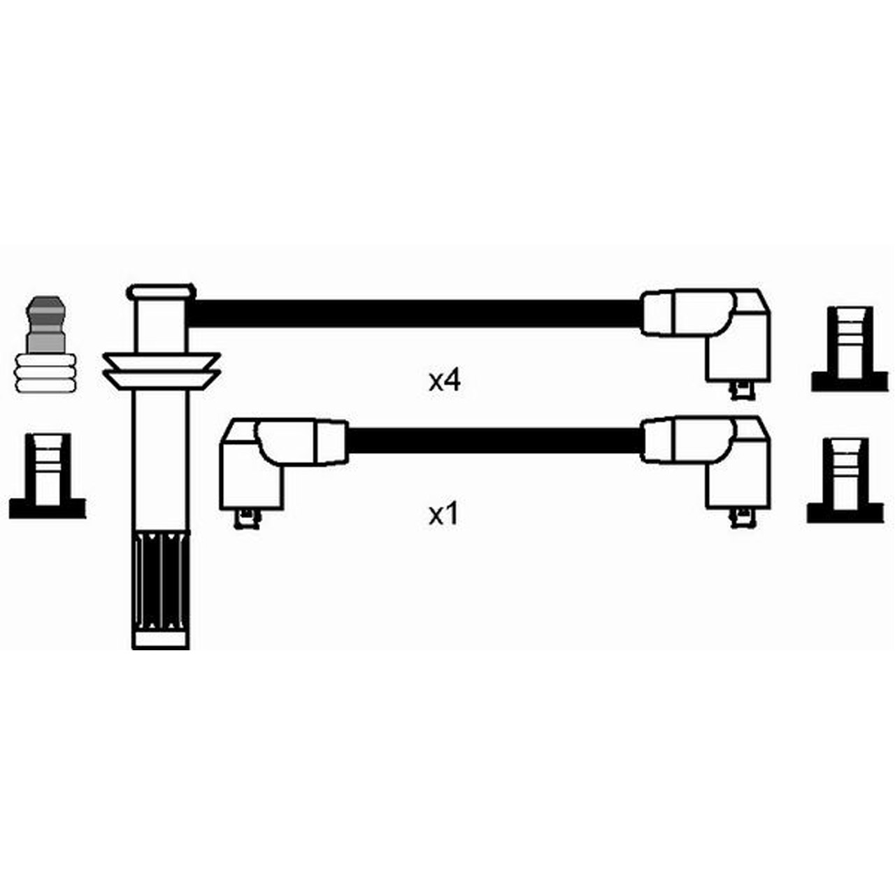 NGK 8202 RC-FT603 Zündkabelsatz Zündleitungssatz