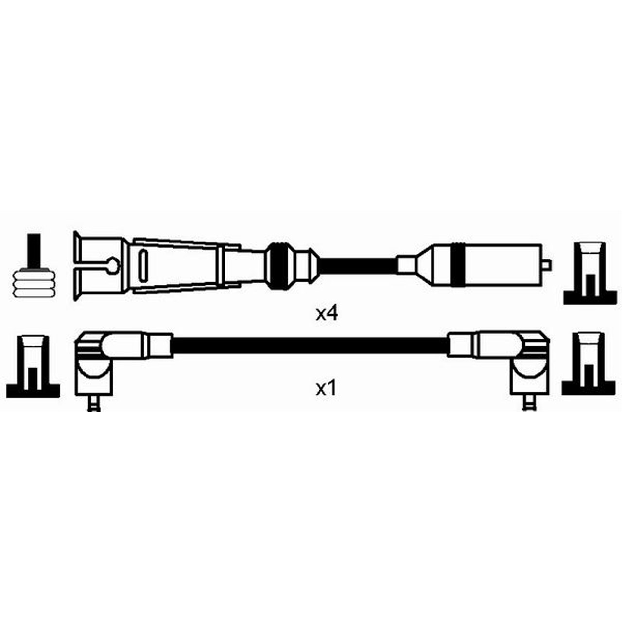 NGK 8262 RC-VW242 Zündkabelsatz Zündleitungssatz