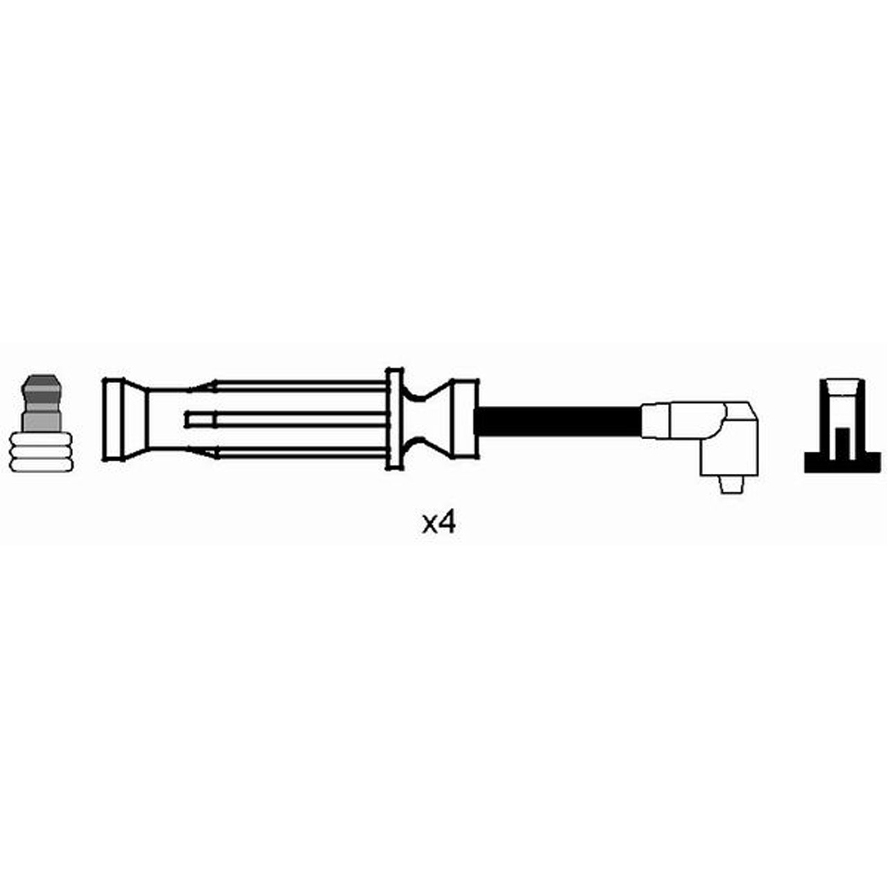 NGK 8266 RC-RV301 Zündkabelsatz Zündleitungssatz