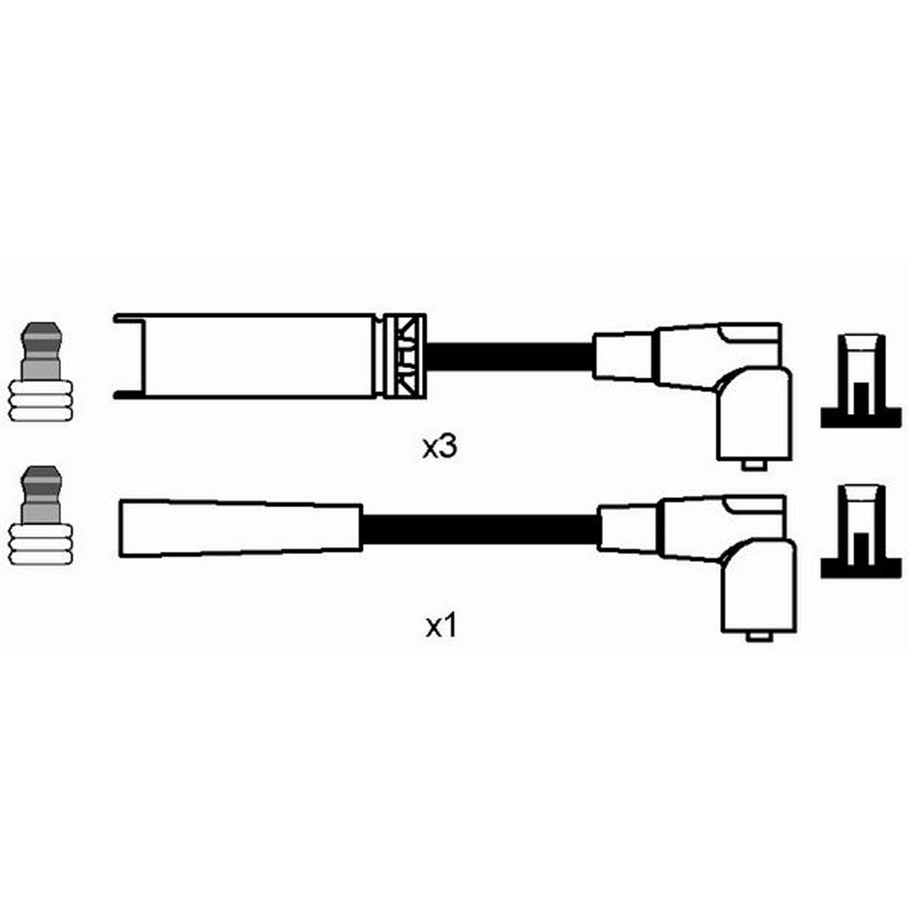 NGK 8275 RC-DW301 Zündkabelsatz Zündleitungssatz