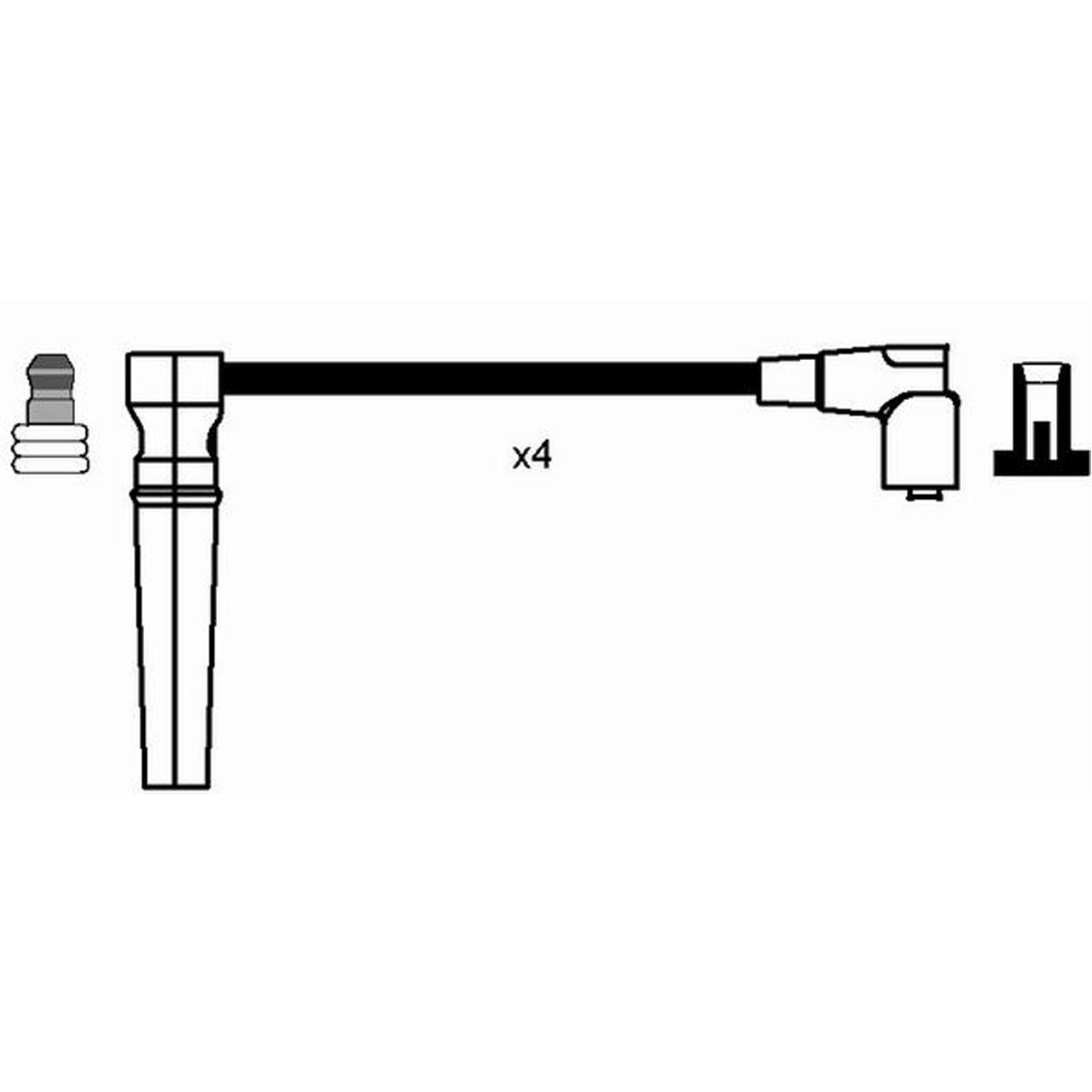 NGK 8276 RC-DW302 Zündkabelsatz Zündleitungssatz