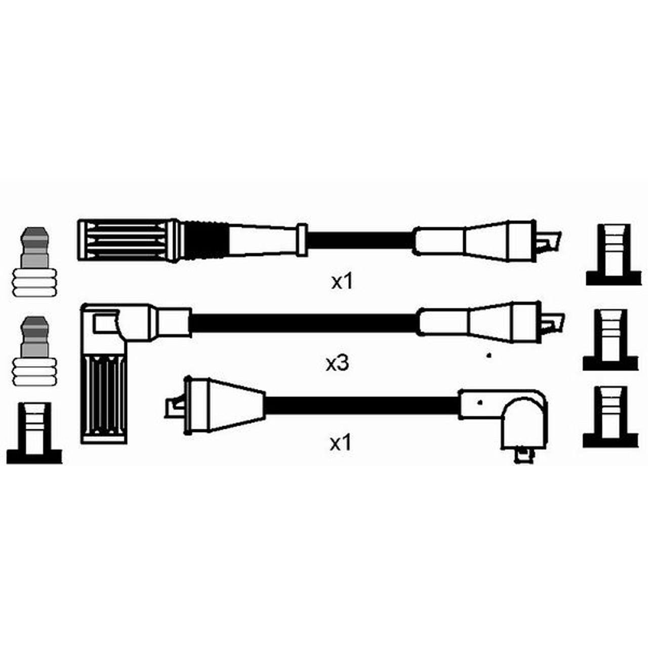 NGK 8524 RC-LC609 Zündkabelsatz Zündleitungssatz