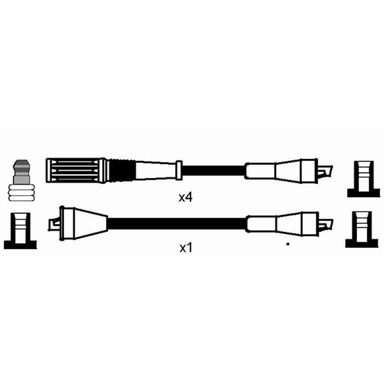 NGK 8529 RC-LC611 Zündkabelsatz Zündleitungssatz