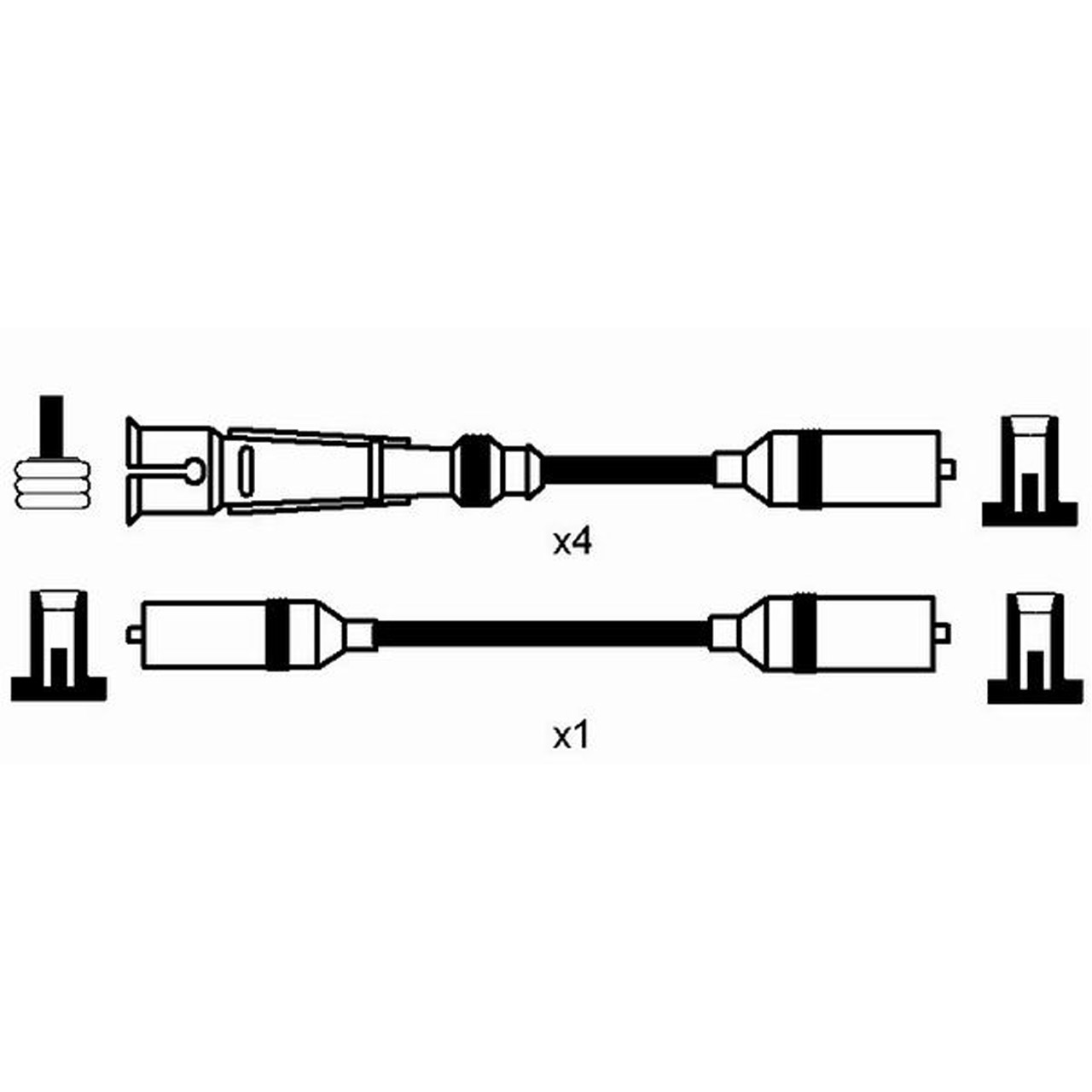 NGK 8623 RC-VW905 Zündkabelsatz Zündleitungssatz