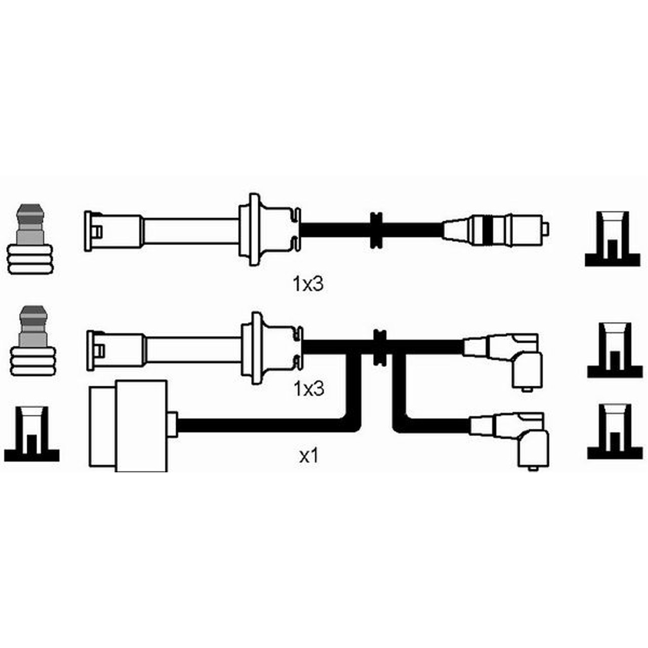 NGK 8629 RC-AR912 Zündkabelsatz Zündleitungssatz