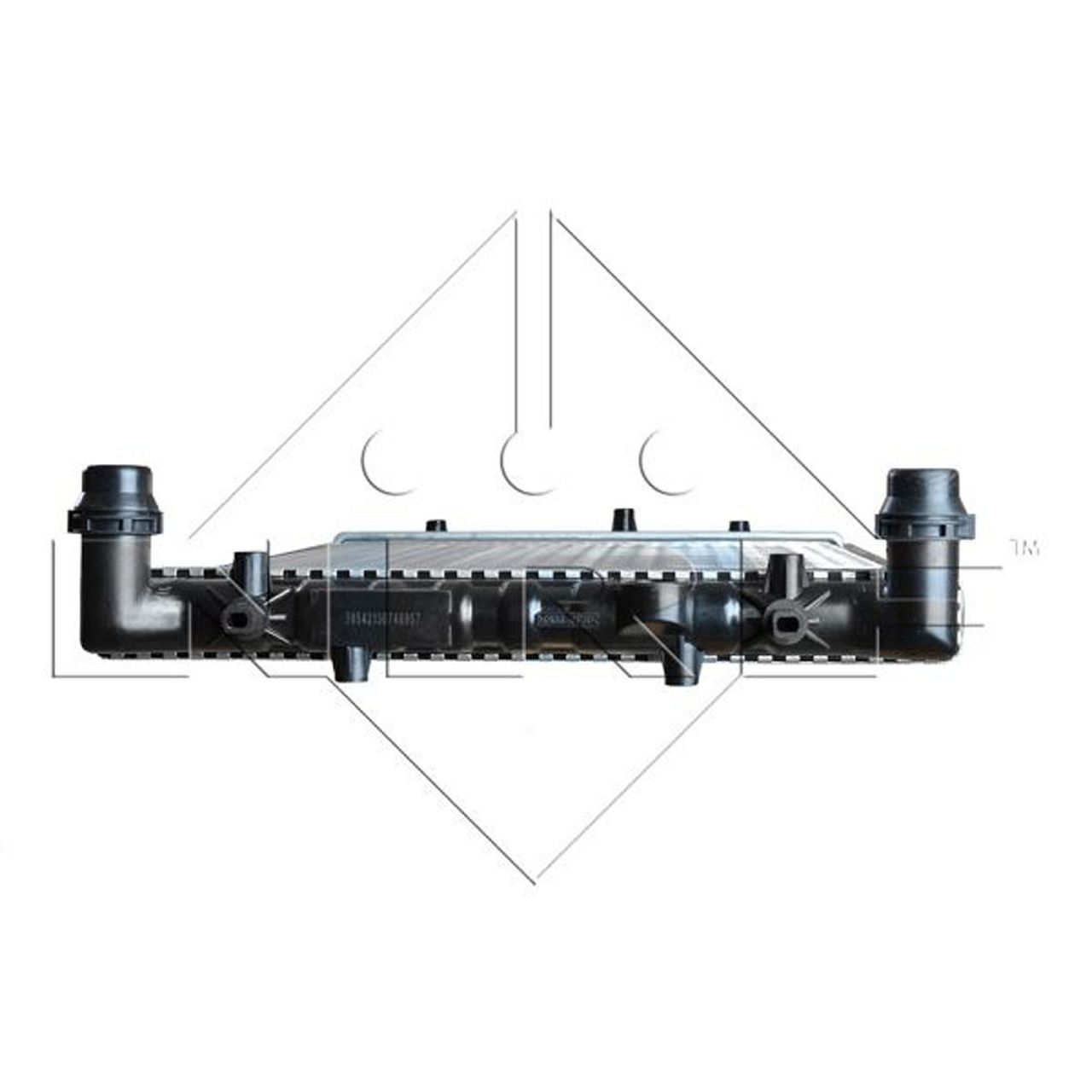 NRF 50542 Kühler Motorkühler VW Polo 9N SEAT Ibiza 3 Cordoba SKODA Fabia 1 2 6LL121253