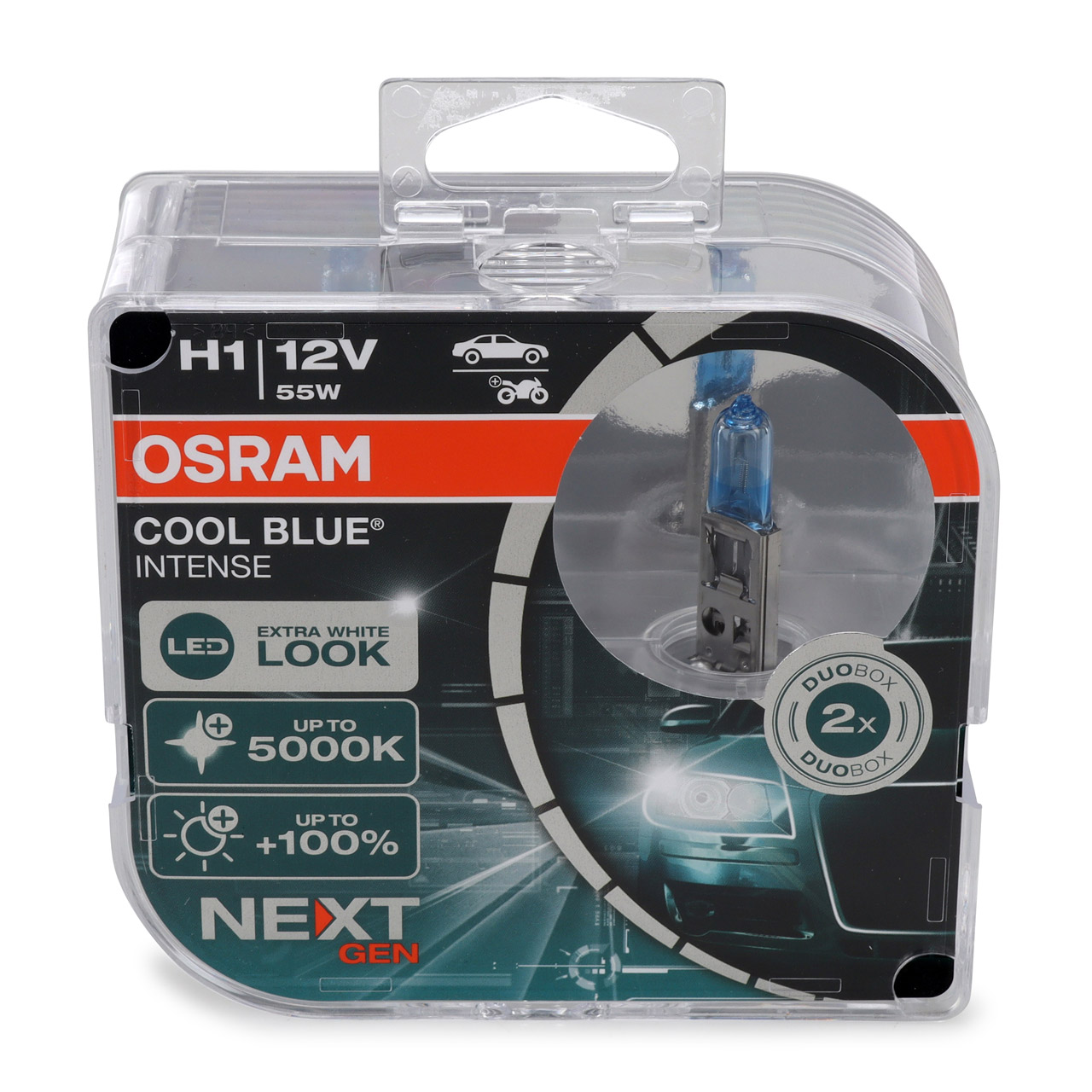 Headlight Lamp halogen H1 12V - 55W P14,5S Osram Cool Blue Intense 5000K