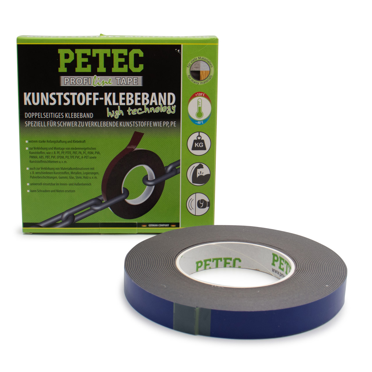 PETEC Uni-Gewebeband Klebeband silber 48mm x 50m 87450 