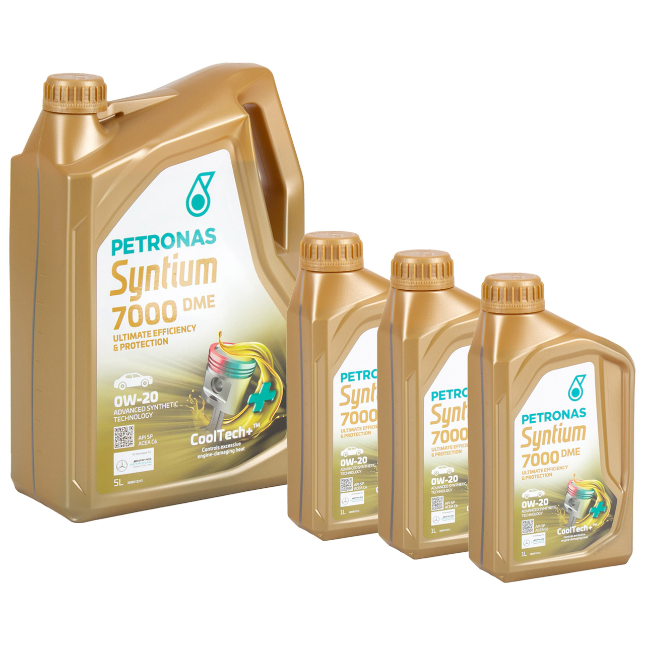 8L 8 Liter PETRONAS Syntium 7000 DME 0W-20 Motoröl Öl API SP ACEA C6 MB 229.71/72