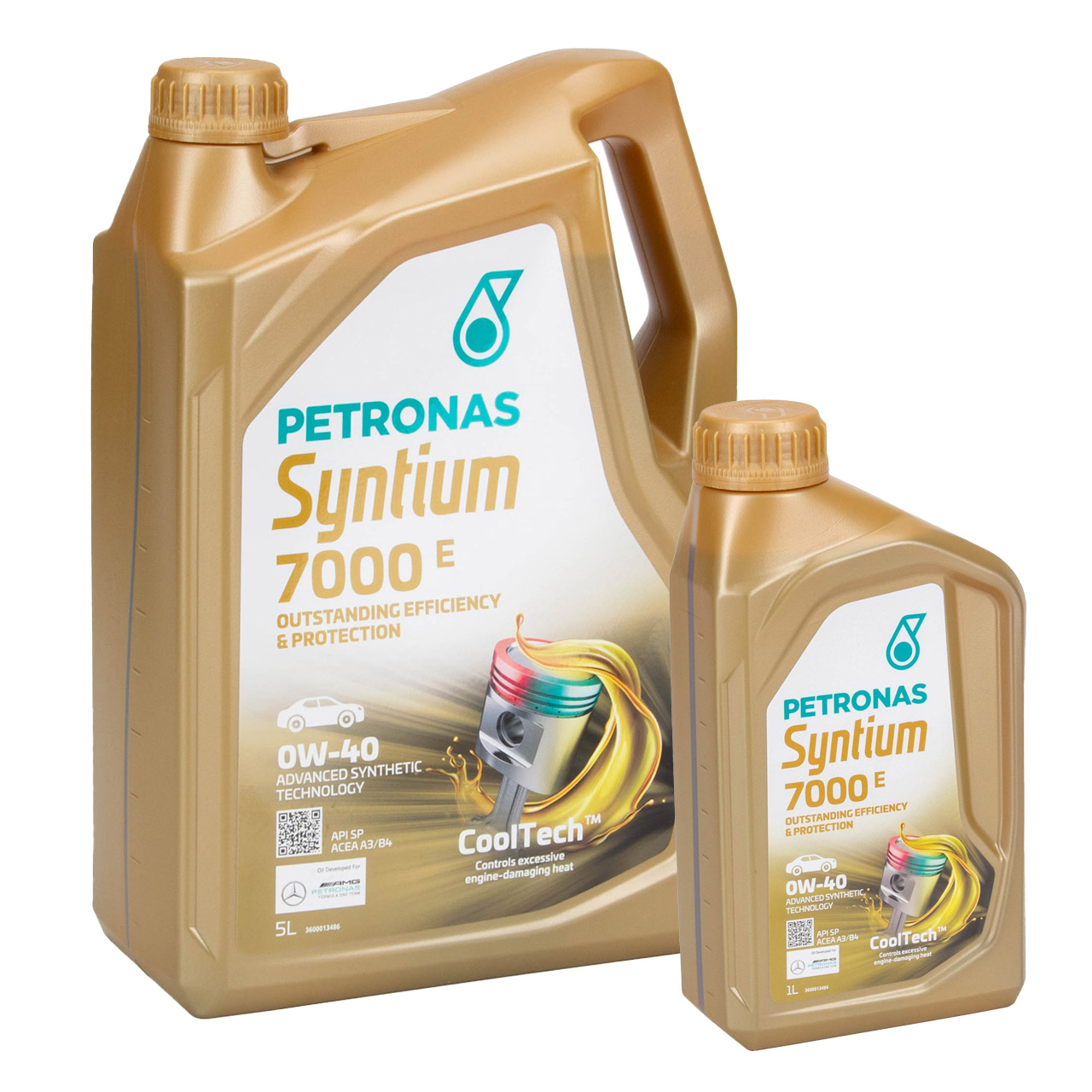 6L 6 Liter PETRONAS Syntium 7000 E 0W-40 Motoröl Öl BMW LL-01 MB 229.5 VW 502/505.00