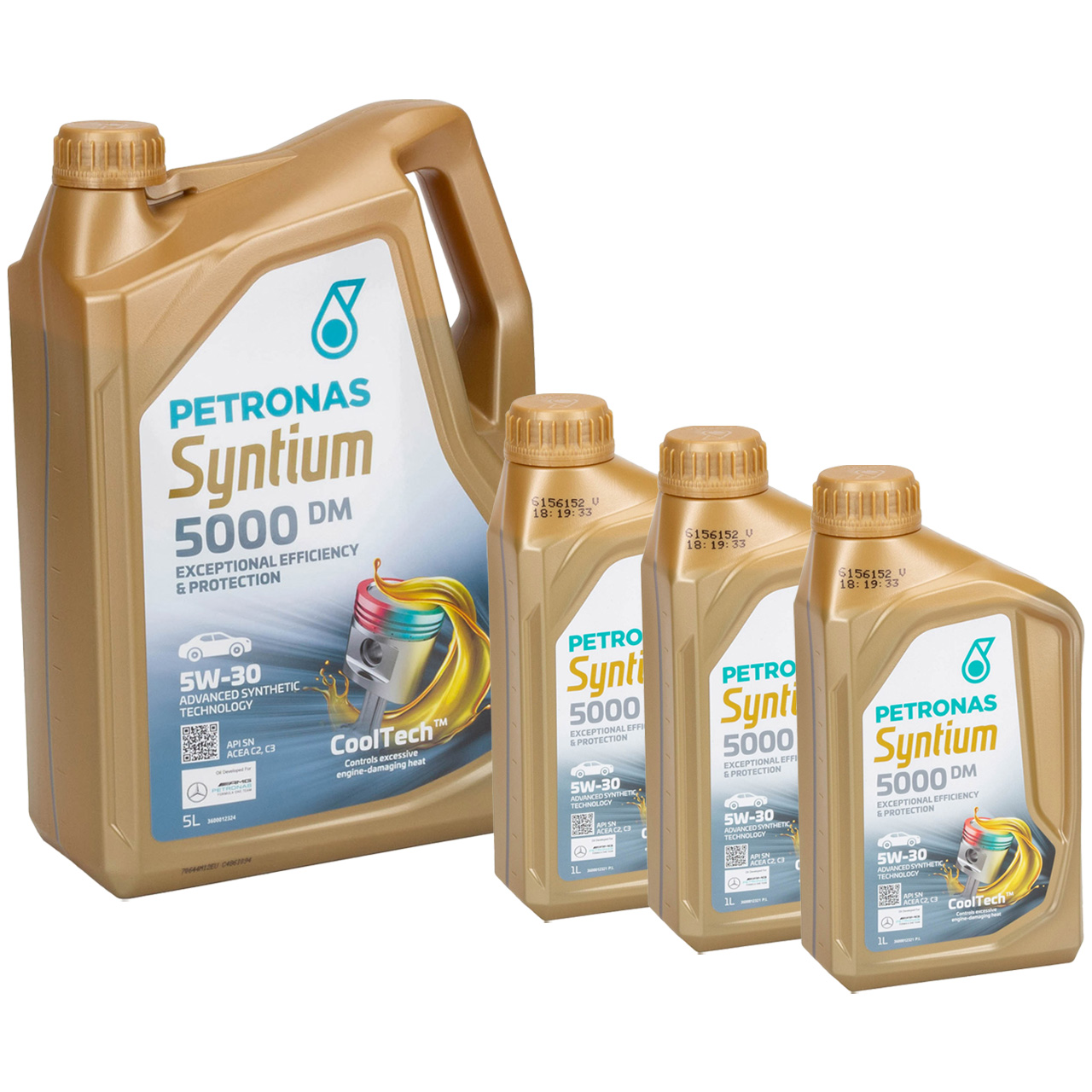 8L 8 Liter PETRONAS Syntium 5000 DM 5W-30 Motoröl Öl BMW LL-04 MB 229.51/52 VW 505.00/01